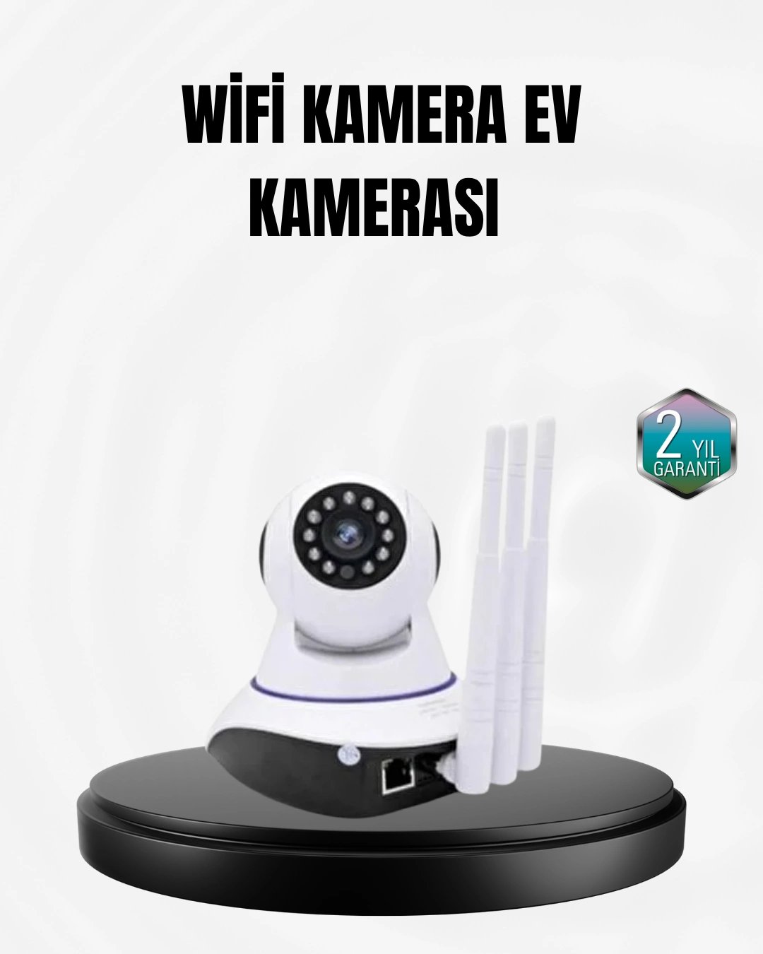 Akıllı IP Güvenlik Kamerası – 1080P HD, Gece Görüşlü, Hareket Algılamalı
