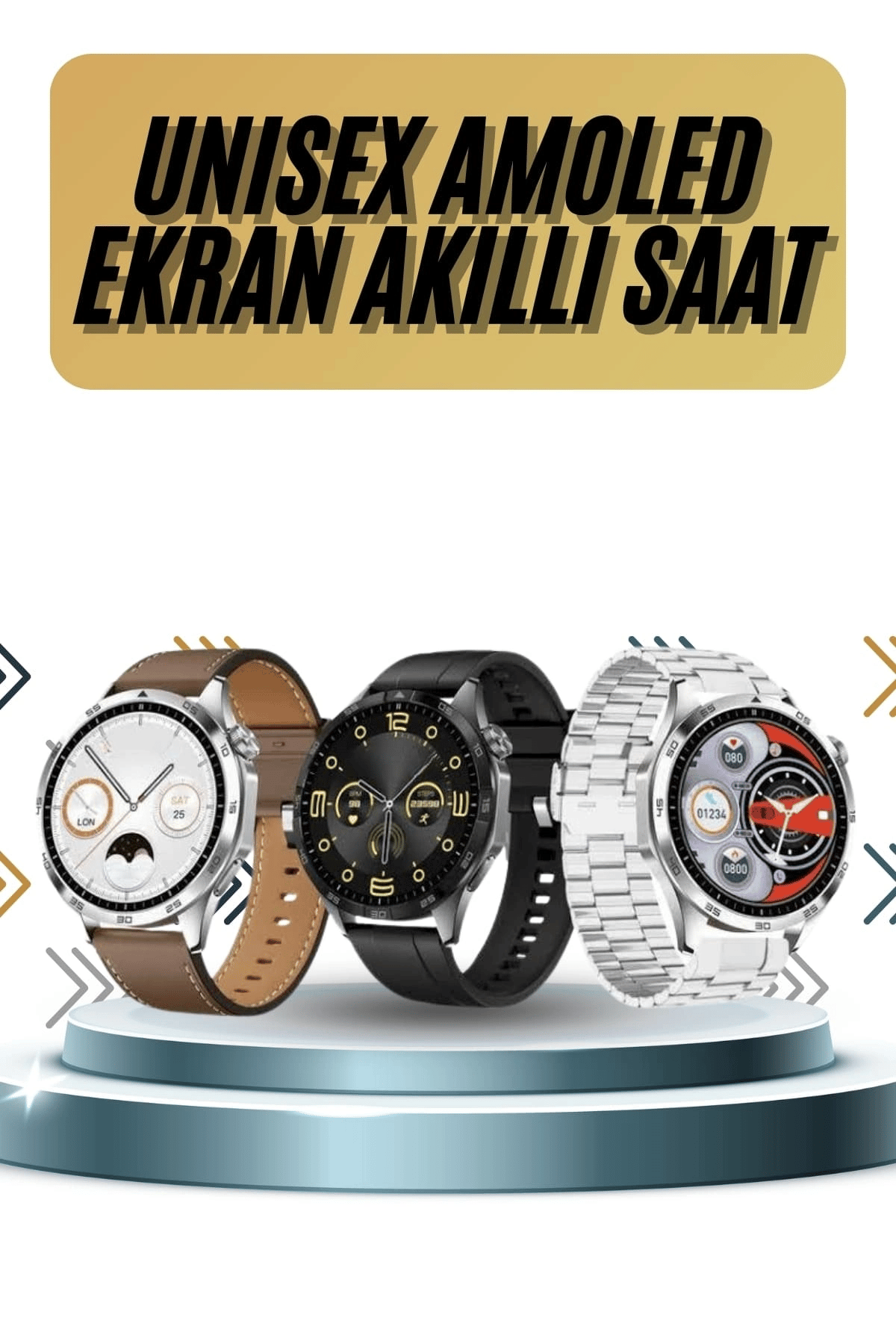 Akıllı Saat 5.0 Bluetooth Bağlantılı Sağlık ve Uyku Takibi Sosyal Medya Girişli