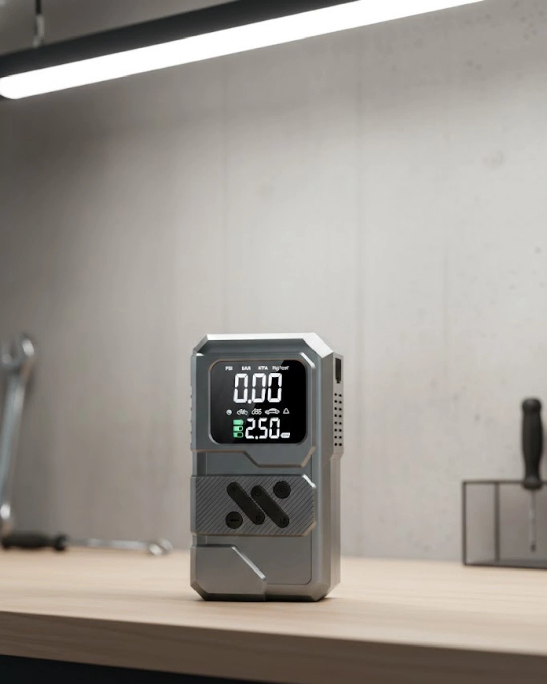 Araçlar İçin Akü Takviye Lastik Şişirme ve Powerbank Cihazı