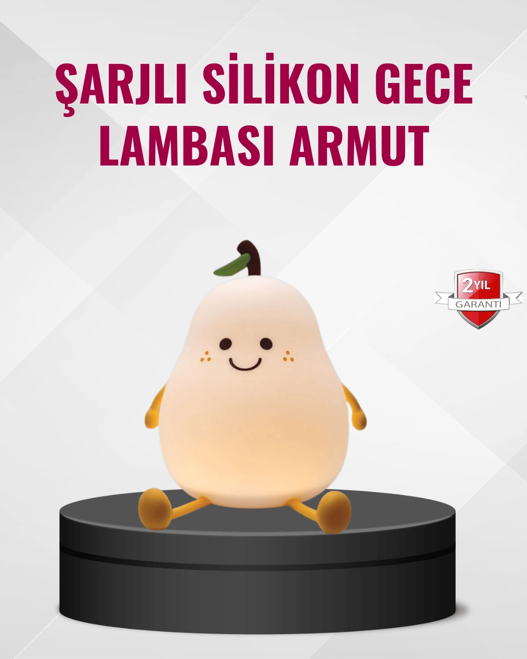 Armut Gece Lambası USB Şarjlı Ayarlanabilir LED Işık