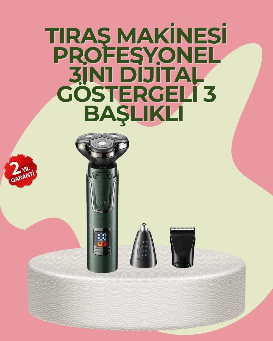 Başlıklı Şarjlı Tıraş ve Bakım Cihazı