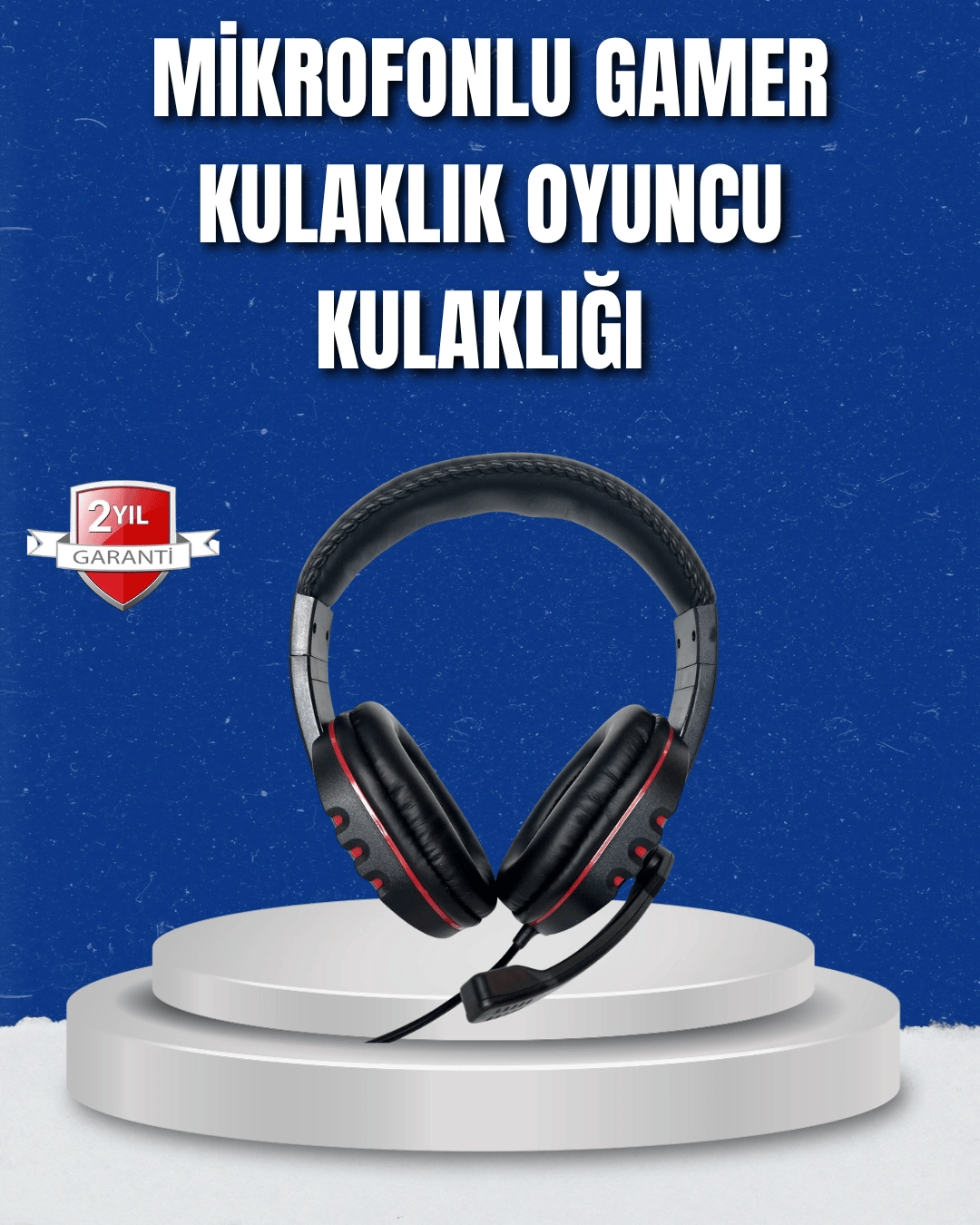 Bilgisayar  Kulaklığı – Yumuşak Pedli, Dayanıklı İpli Kablo