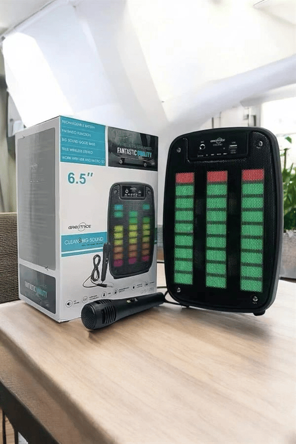 Bluetooth  Hoparlör Mikrofonlu Speaker Taşınabilir Şarjlı