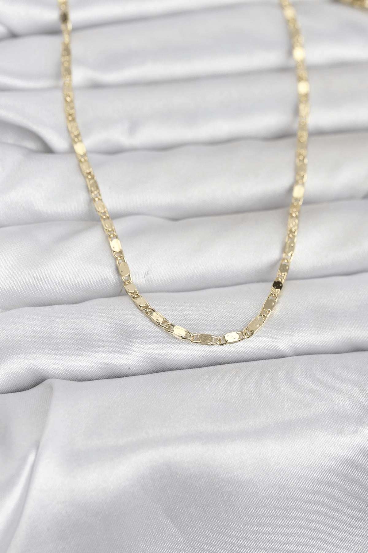 CM 14K Gold Renk Ezme Zincir 60 cm Kadın Kolye