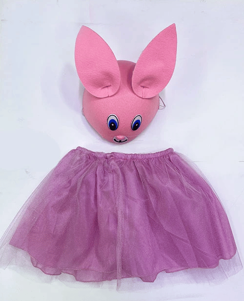 Çocuk Gösteri Kostümü Pembe Tavşan