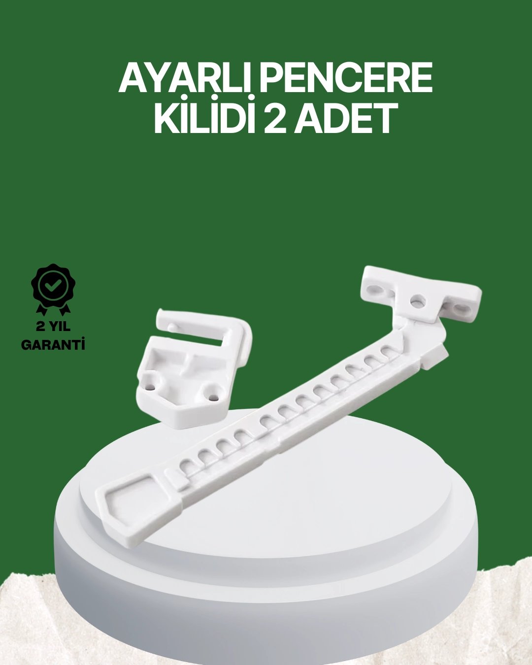 Çocuk ve Evcil Hayvanlar İçin Pencere Emniyet Kilidi 2 Adet