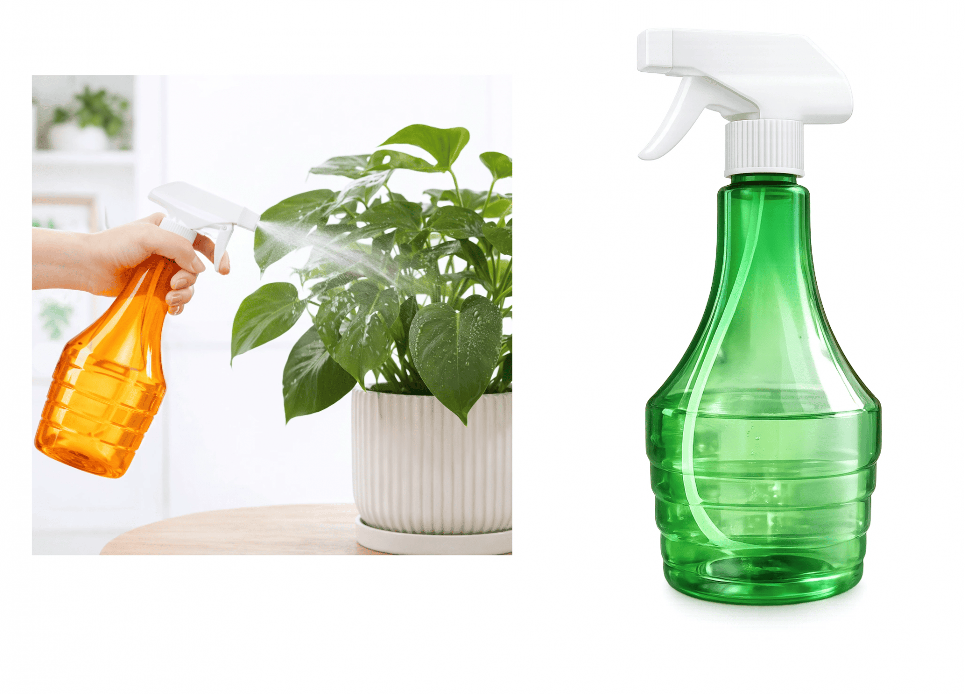 Çok Amaçlı Fısfıs Çiçek Sulama Şeffaf Su Sprey Şişesi 500 ML