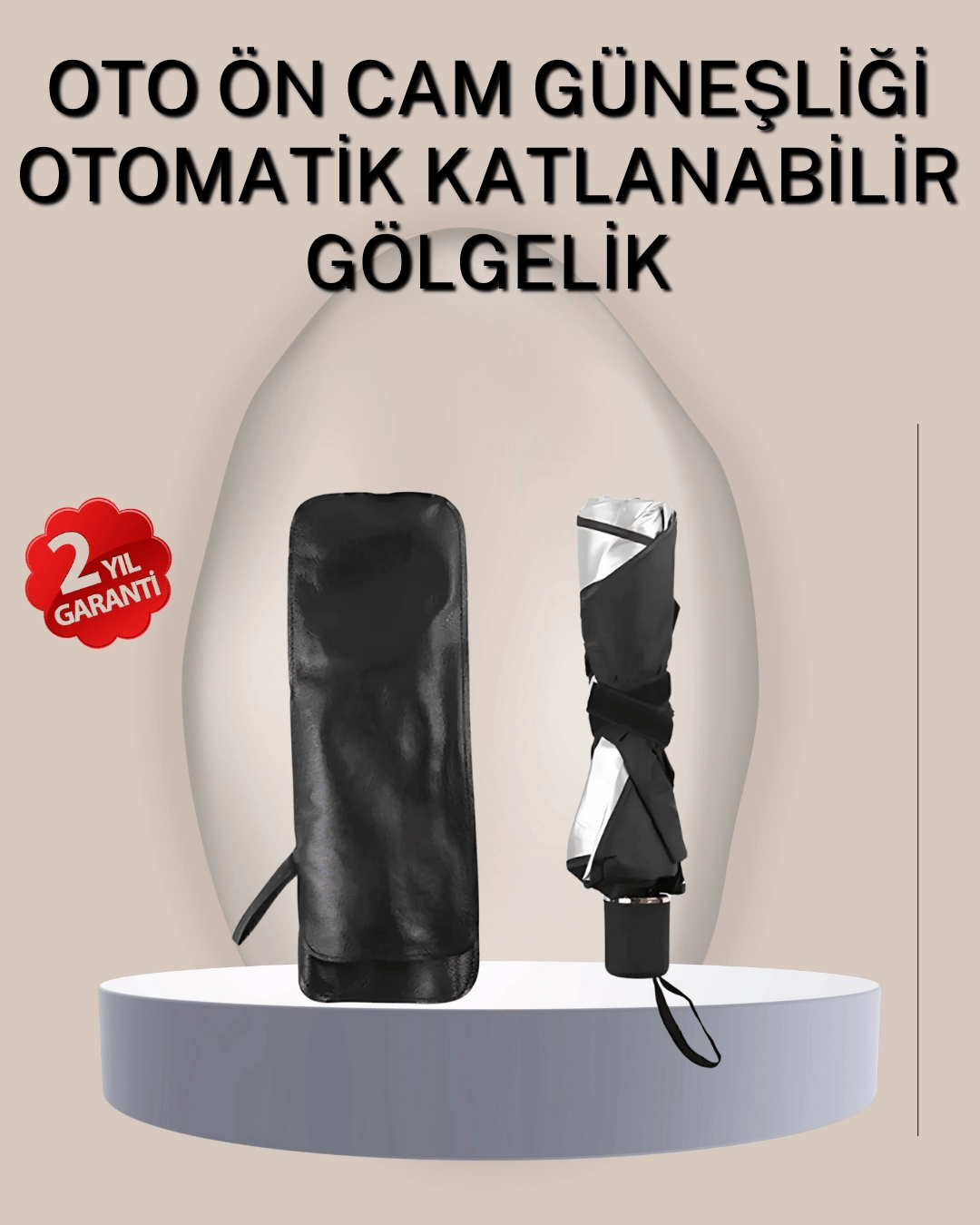 Dayanıklı UPE Alaşımlı Şemsiye Tipi Araç Güneşliği - Kolay Katlanır