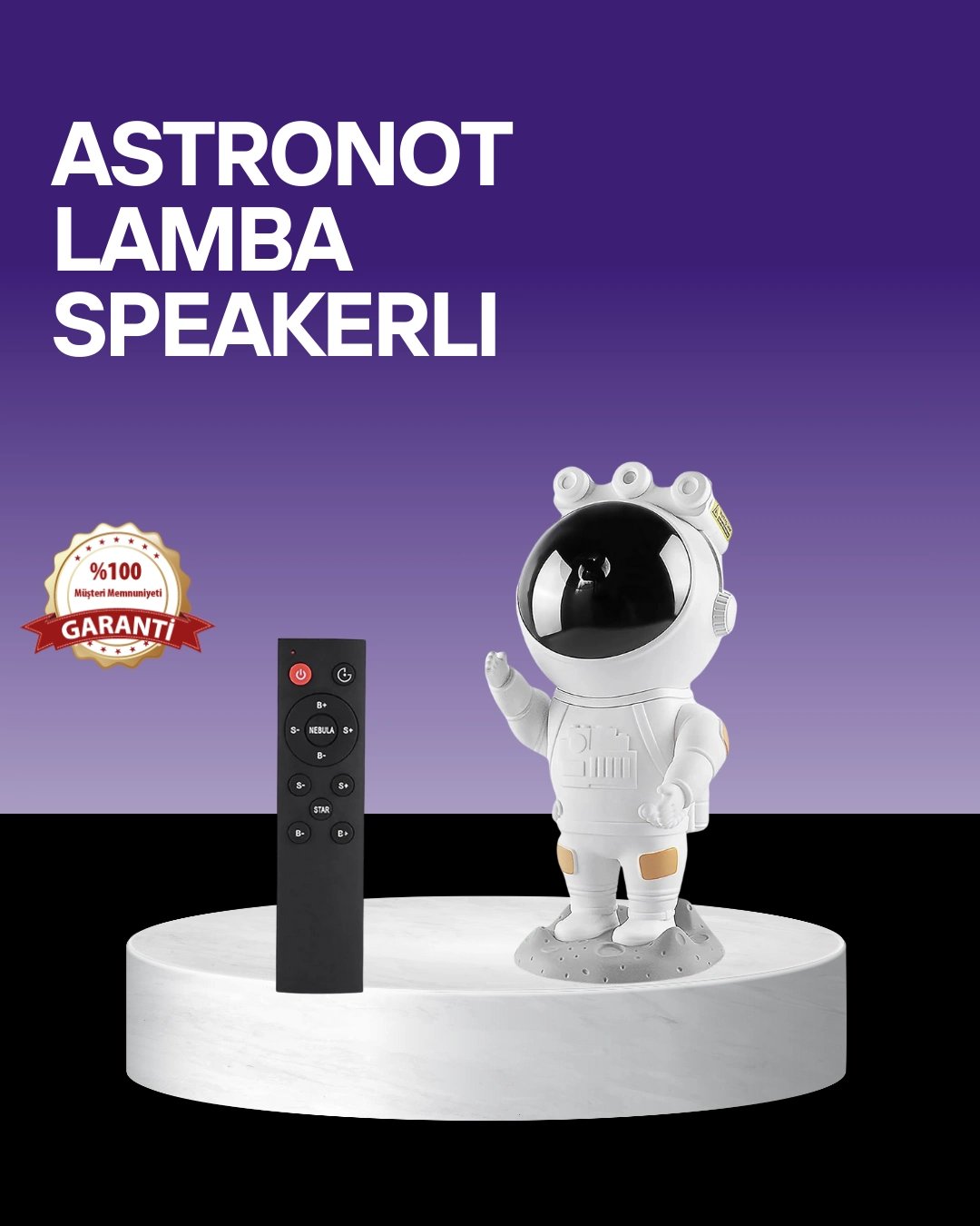 Dekoratif ve Fonksiyonel Astronot Projeksiyon Aydınlatma