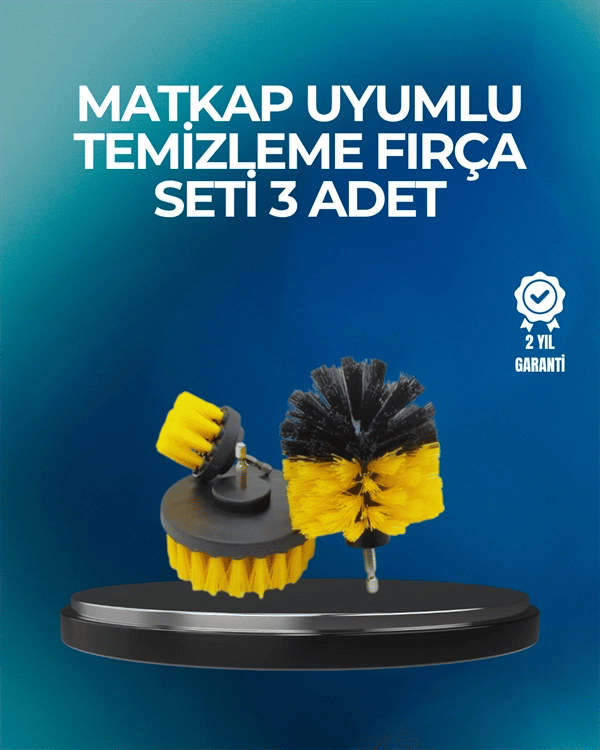 Derinlemesine Temizlik İçin Dayanıklı Kıllı Matkap Fırçası Başlığı