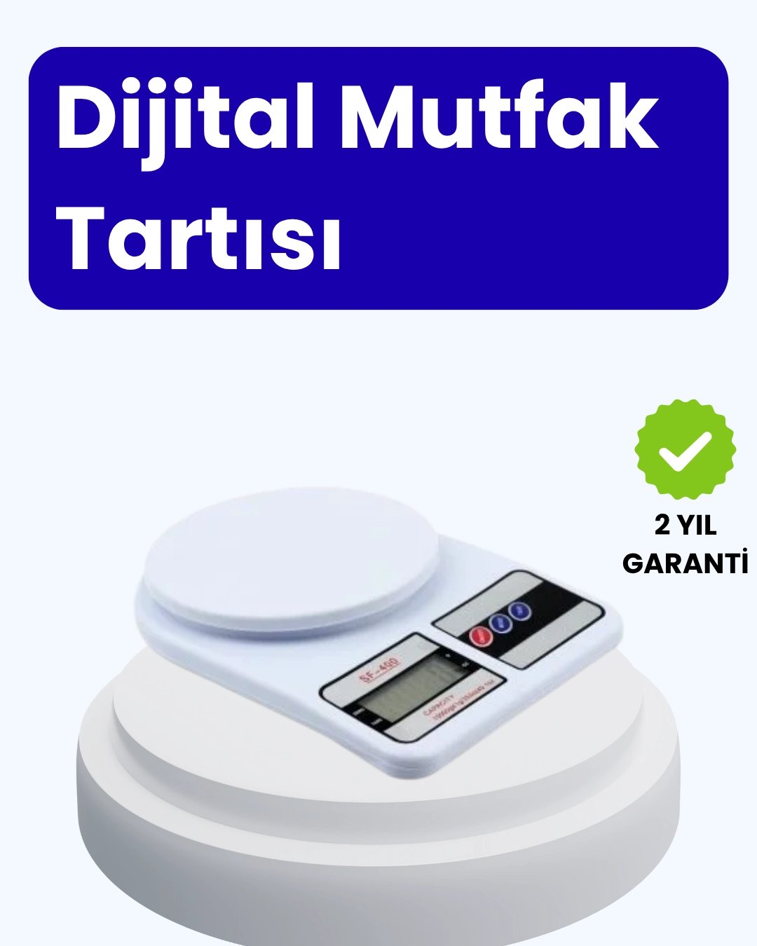 Dijital Mutfak Terazisi 10kg Kapasiteli 1g Hassasiyetli