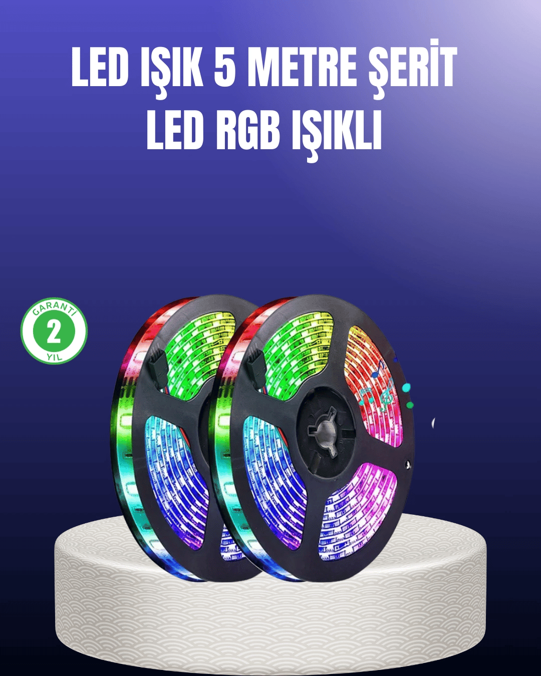 Enerji Tasarruflu RGB Şerit LED 5 Metre