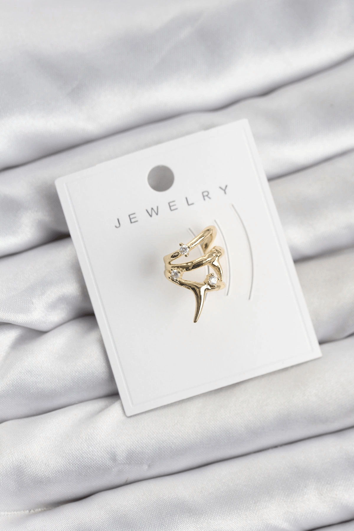 Gold Renk Pirinç Diken Model Kıkırdak Earcuff Küpe