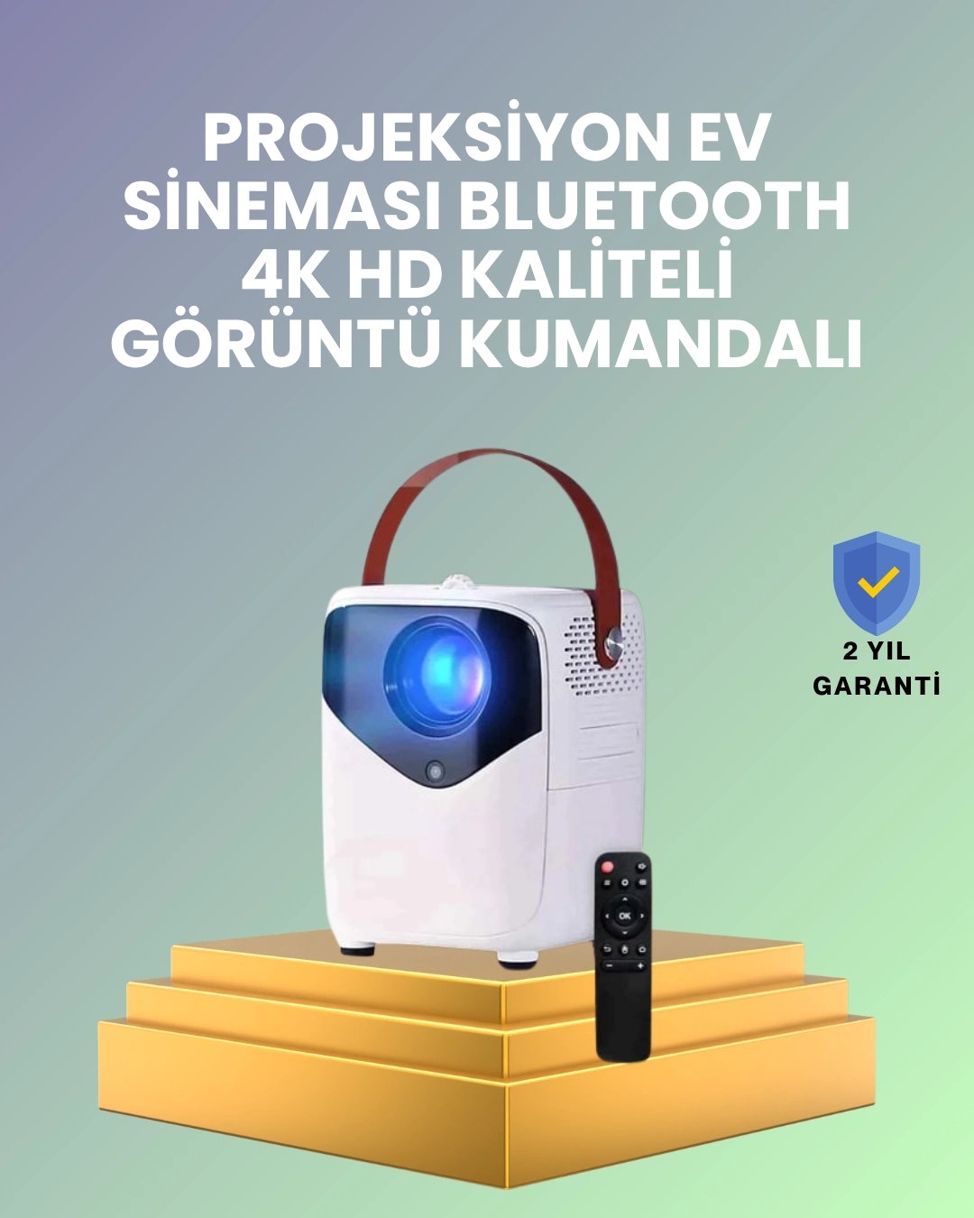 Hafif ve Taşınabilir Projektör – 750 Gram Ağırlıkla Mobil Kullanıma Uygun