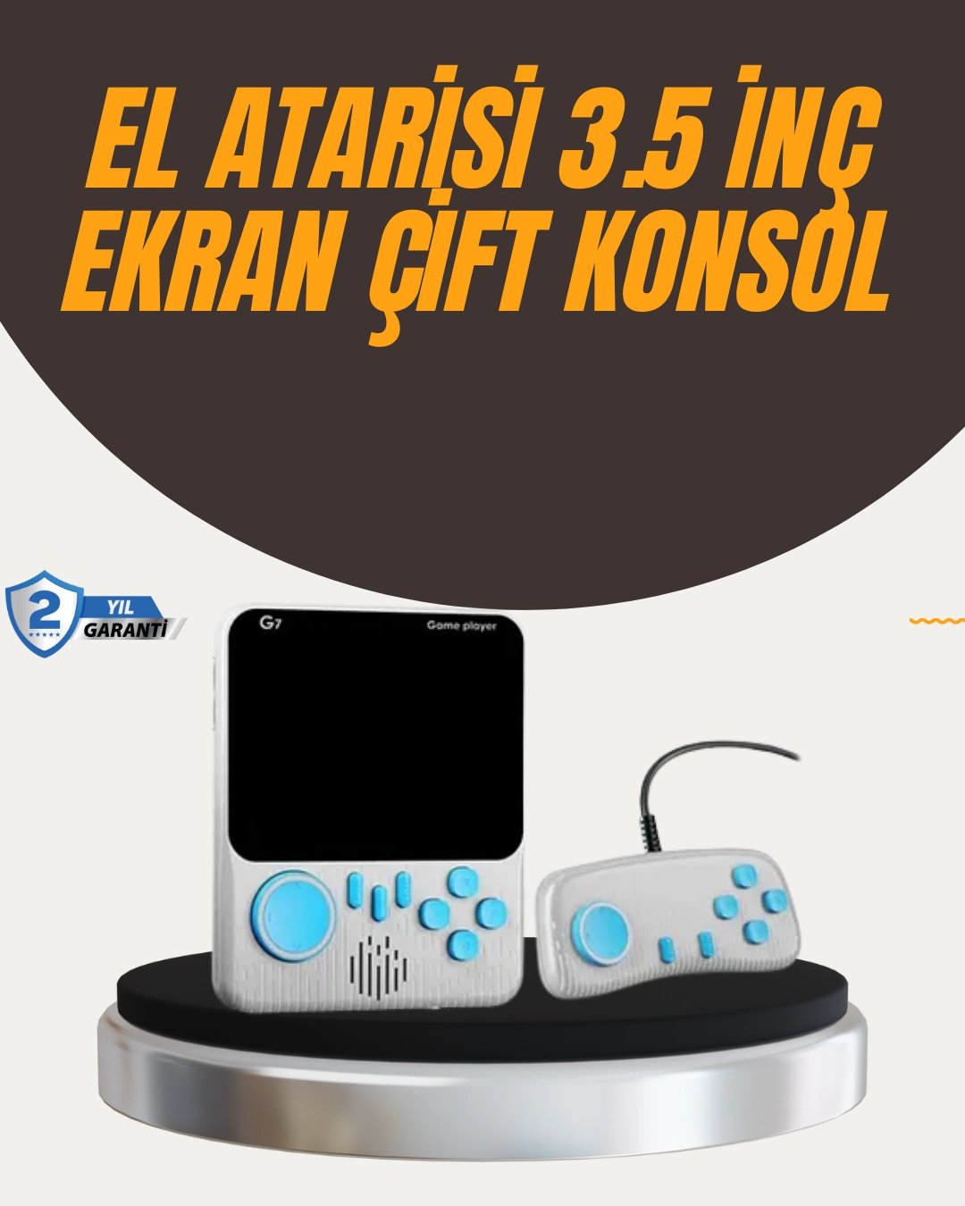 İki Kişilik Oyun Deneyimi Sunan Taşınabilir Retro Konsol