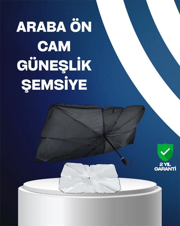 Isı ve UV Engelleyici Güneşlik – 360° Bükülebilir Şemsiye Sapı ile Konfor