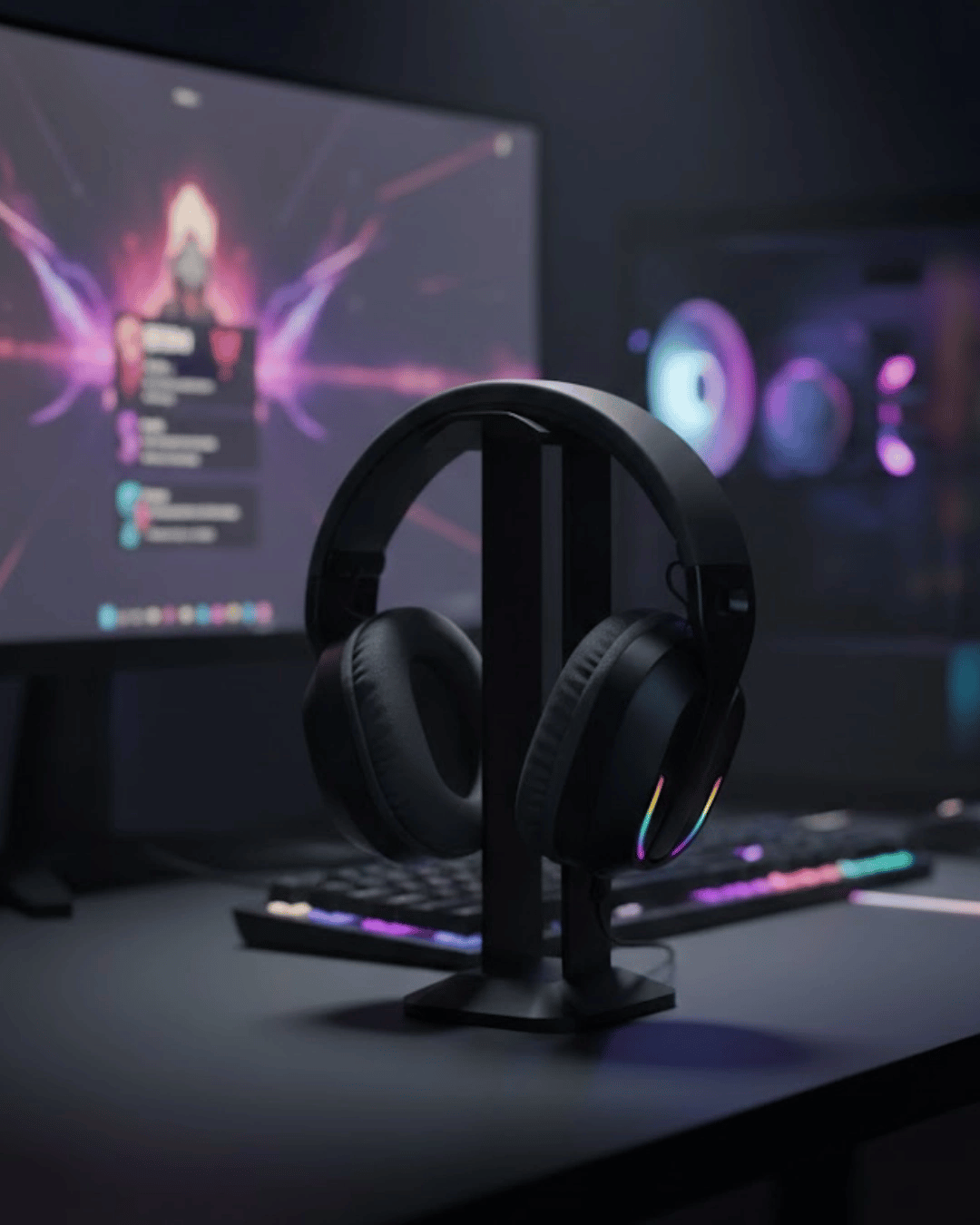 Kablosuz  Kulaklığı RGB Aydınlatmalı Bluetooth Mikrofonlu  Headset