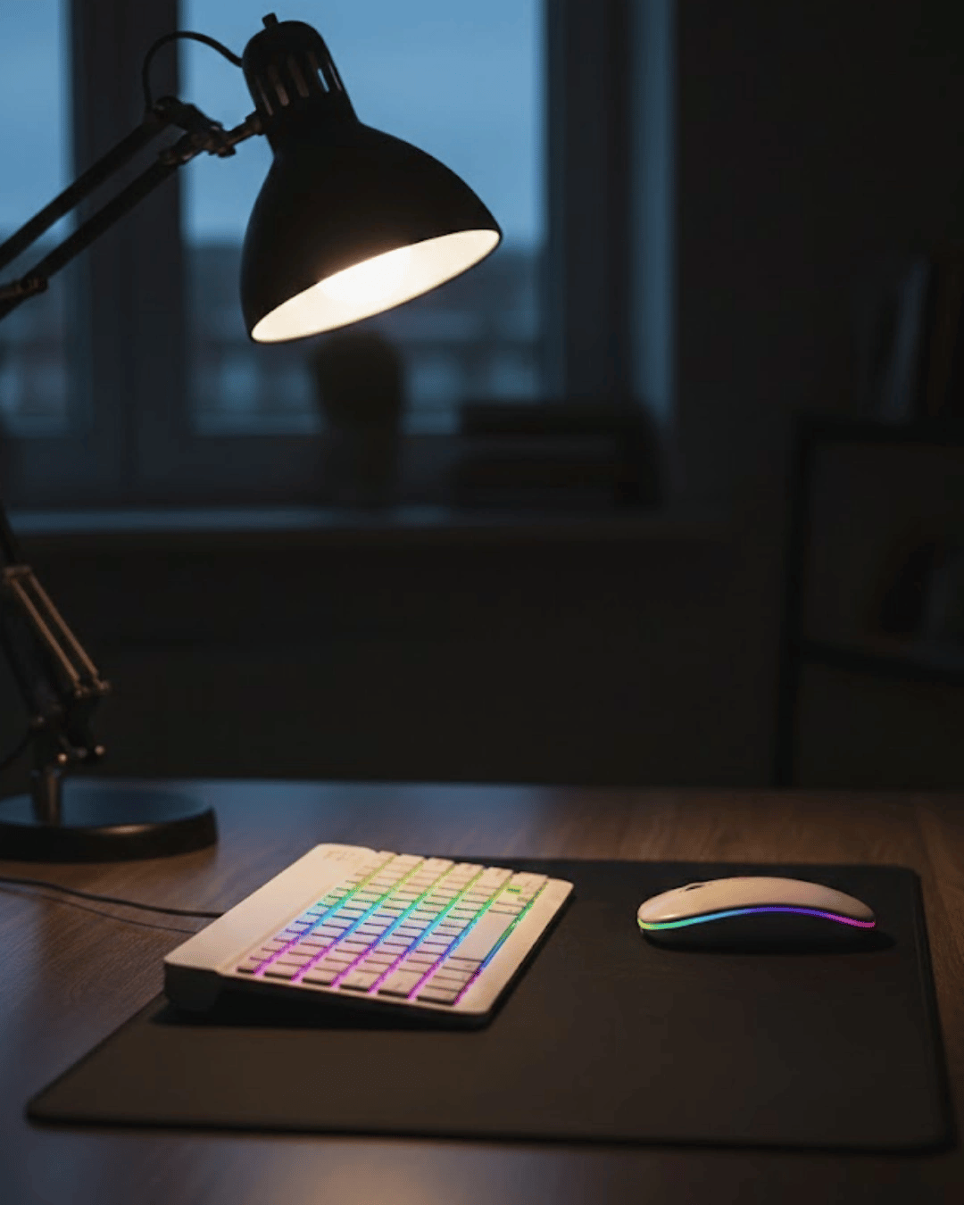 Kablosuz Aydınlatmalı Klavye Mouse Seti Türkçe Q Tuş Dizilimi