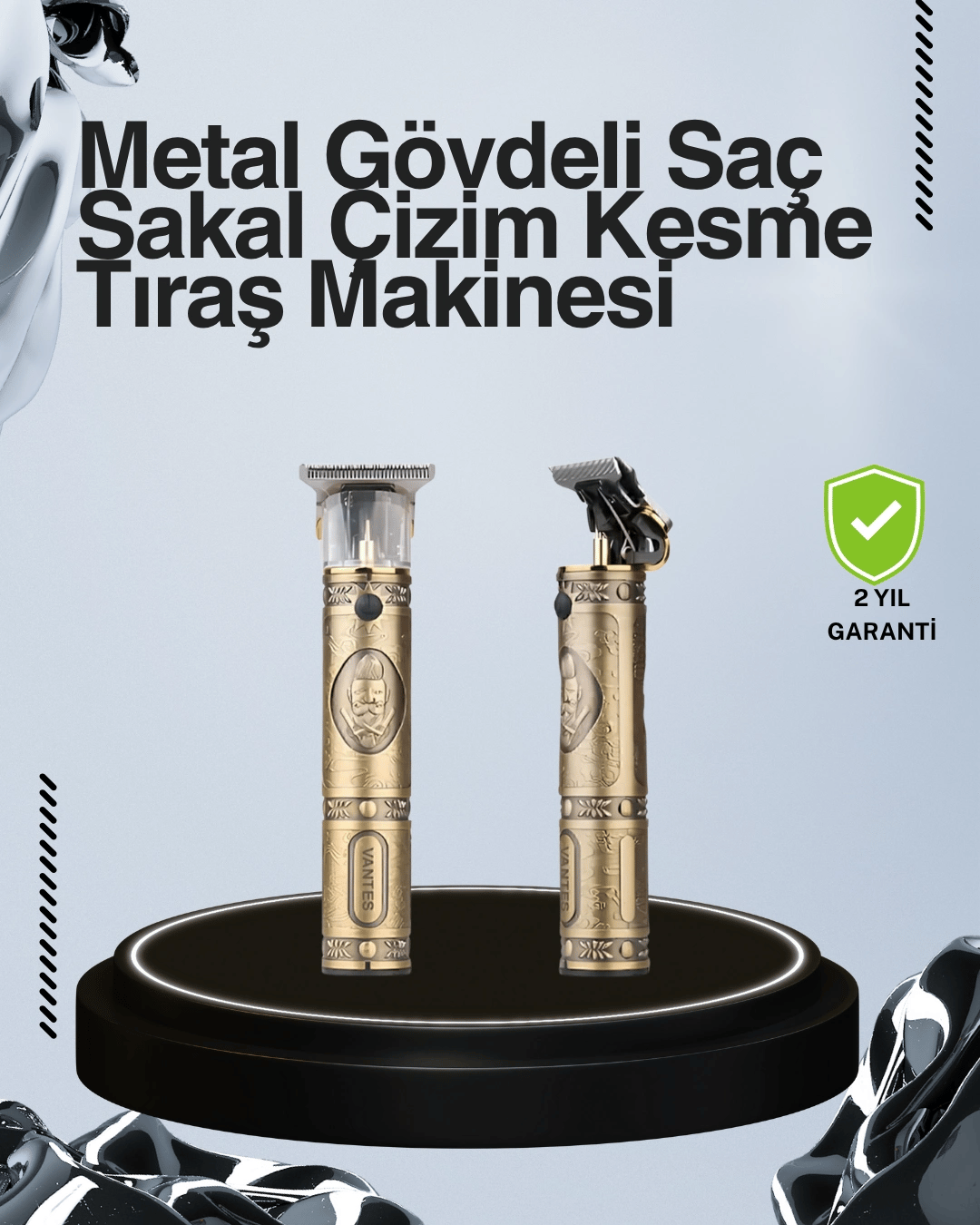Kompakt Tasarımlı, Uzun Pil Ömürlü Saç Sakal Kesme Makinesi