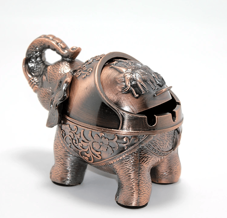 Metal Fil Figürlü Küllük Model 2