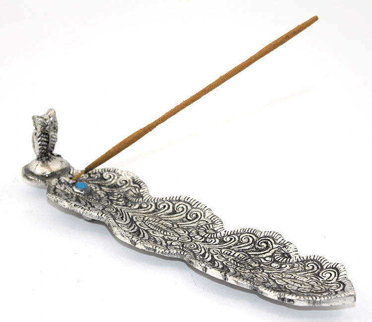 Metal Kayık Baykuş Tasarımı Tütsülük Model 2