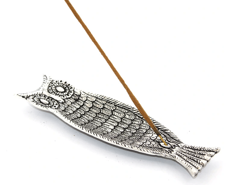 Metal Kayık Baykuş Tasarımı Tütsülük Model 1