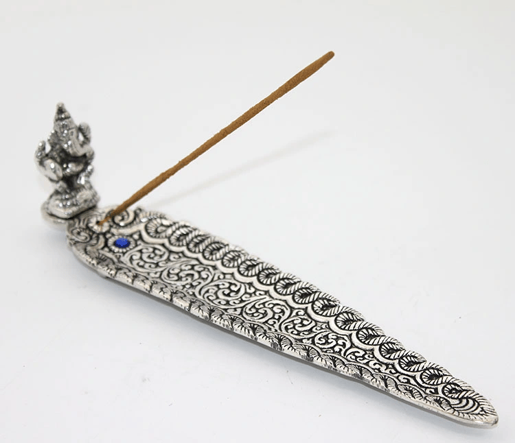 Metal Kayık Ganeşa Tütsülük Model 4
