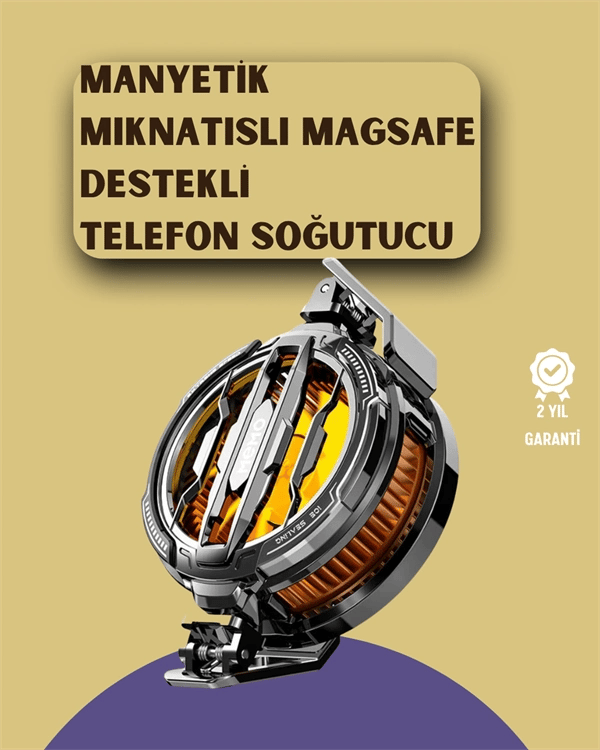 Mobil Oyunlar İçin Serinletici Telefon Fanı | Sessiz Çalışma | Geniş Kıskaçlı Tasarım