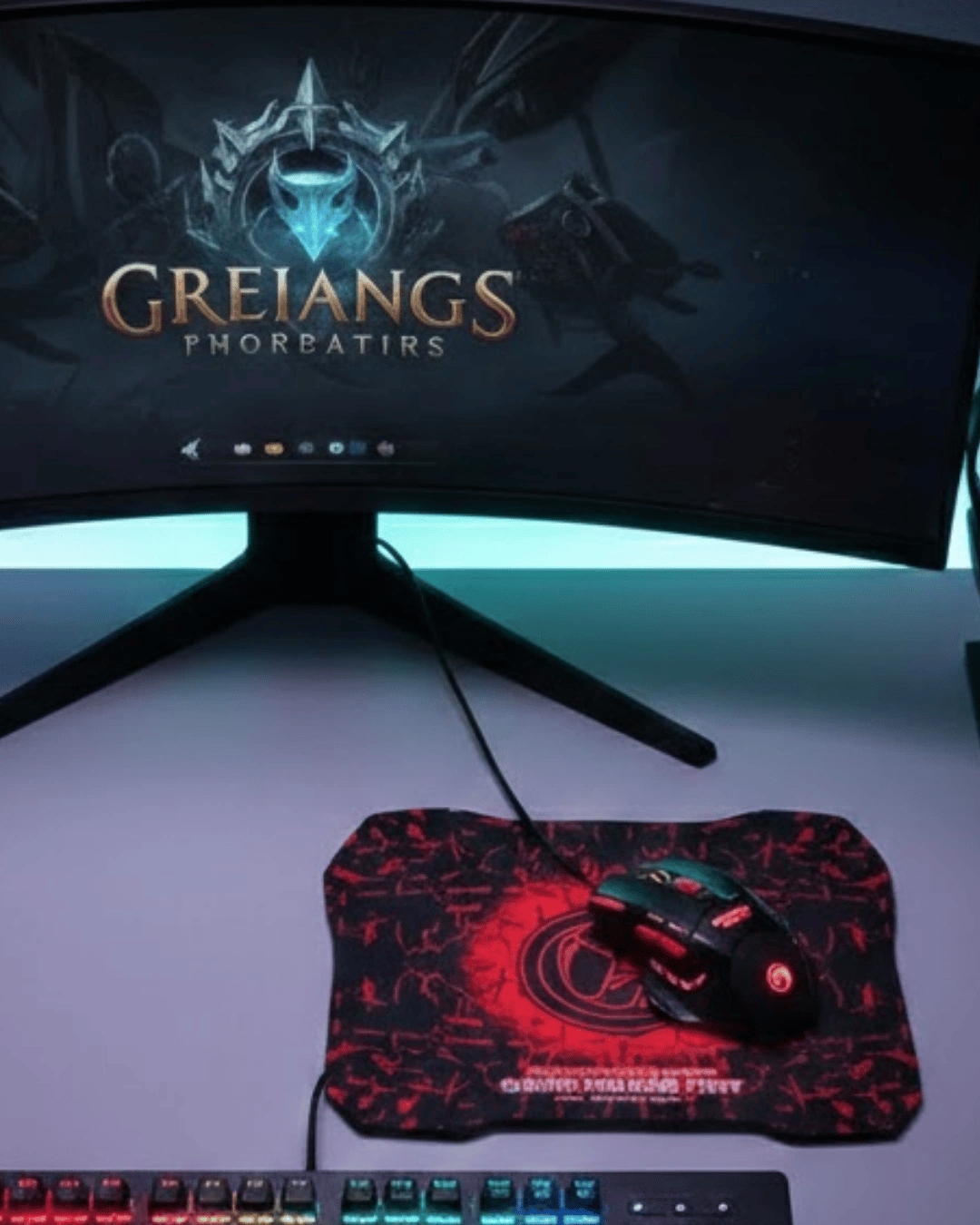 Mouse Mousepad Seti 3 DPI Ayarı ve LED Işıklı Ergonomik Yapı