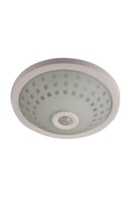 NİSALUCE E-2002 TAVAN ARMATÜR ( CAMLI  KAFES ) ( 360° HAREKET SENSÖRLÜ=5MT ALGI ) (2 ADET E27 AMPUL DUYLU )*12