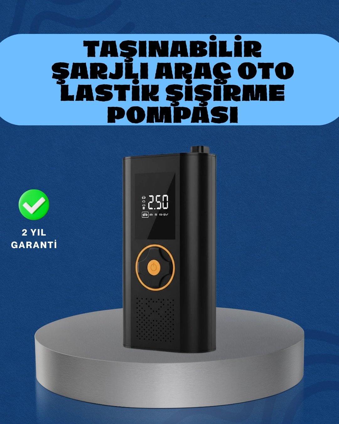 Otomatik Duran Dijital Hava Pompası Kompakt ve Taşınabilir Tasarım
