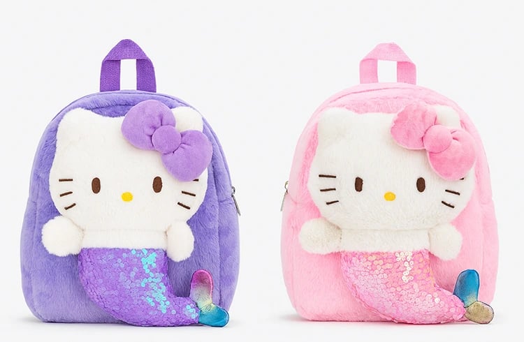 Peluş Hello Kitty Deniz Kızı Sırt Çantası