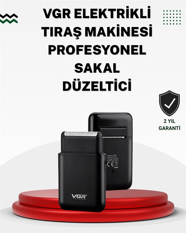 Pistonlu ve Örgülü Ağ Başlıklı Kart Tipi Traş Makinesi – Hafif, Güvenli, USB Şarjlı