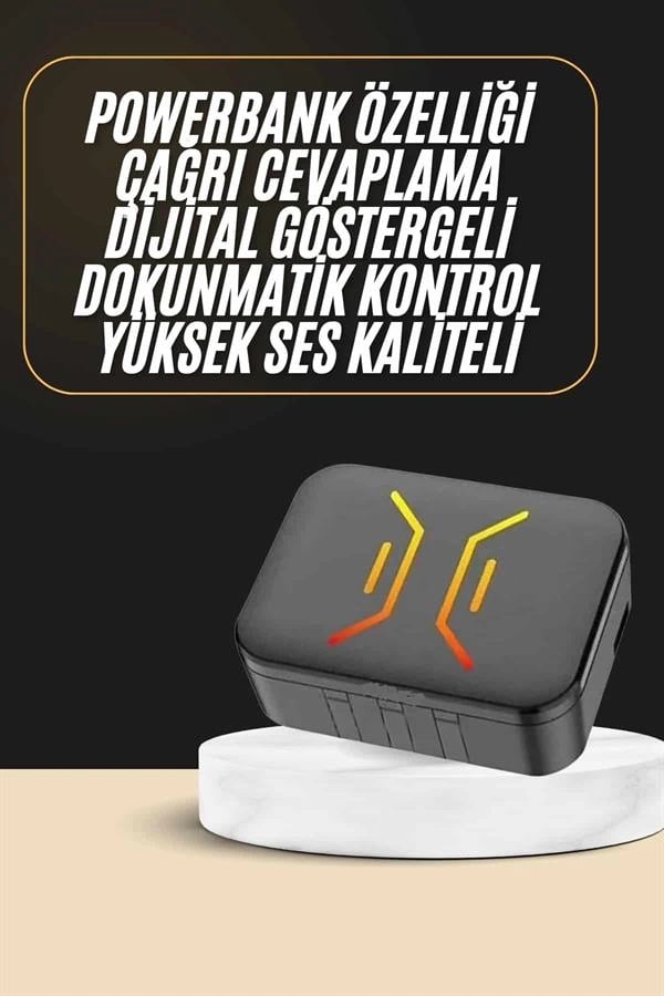 Powerbank Bluetooth Kulaklık  Kulaklığı Yüksek Ses Kaliteli