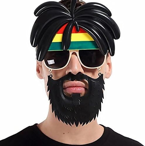 Rasta Peruklu Bob Marley Parti Gözlüğü