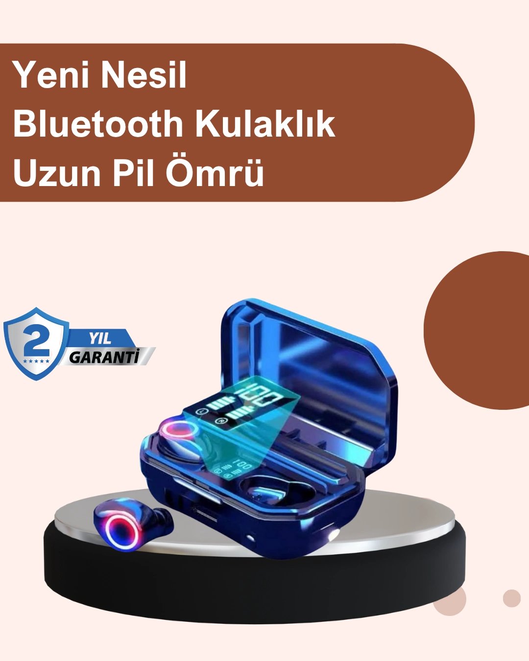 Şarj Kutulu TWS Kulaklık – Otomatik Eşleşme ve Hızlı Şarj