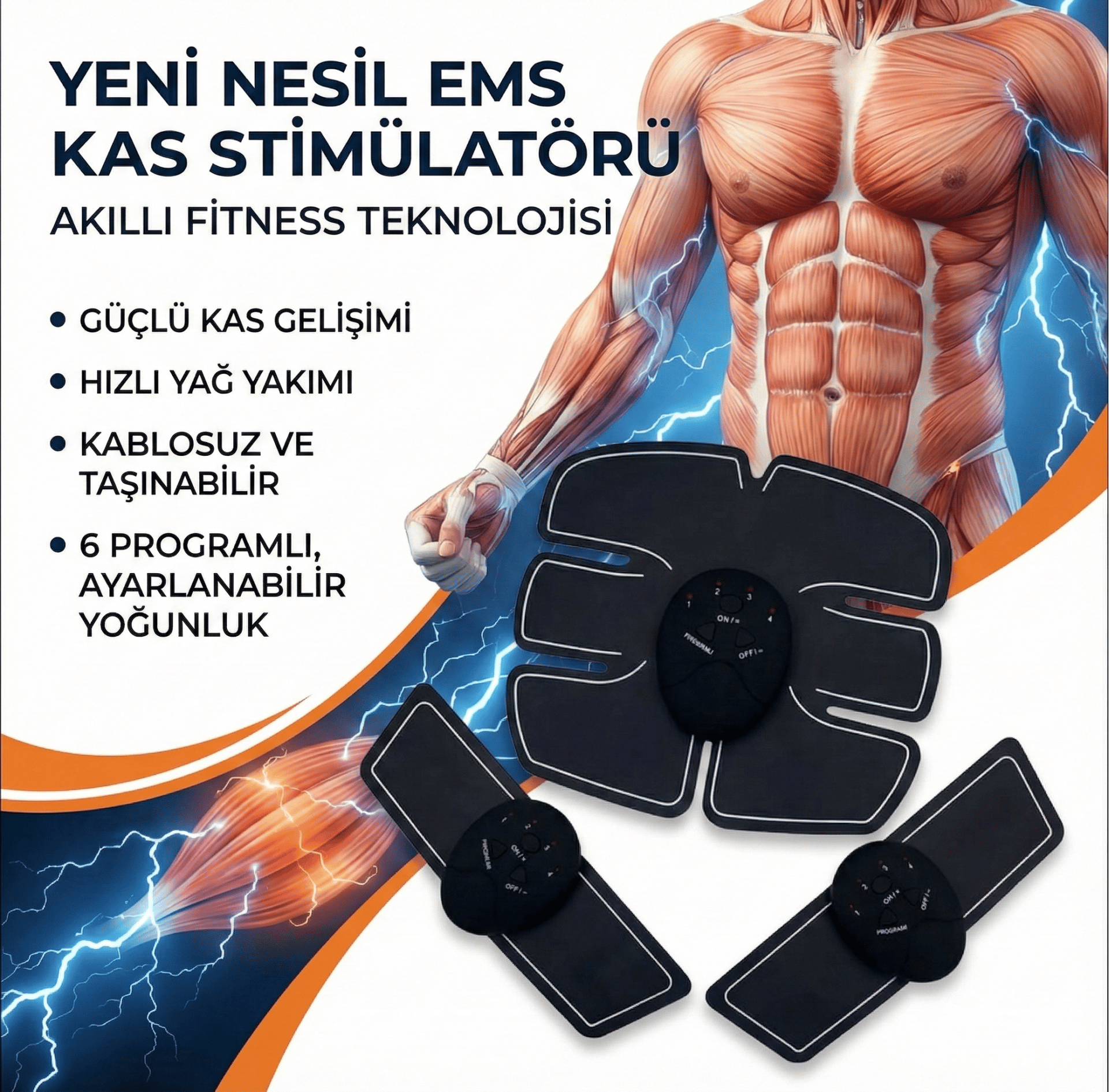 SixPad Kas Geliştirici Masaj Aleti