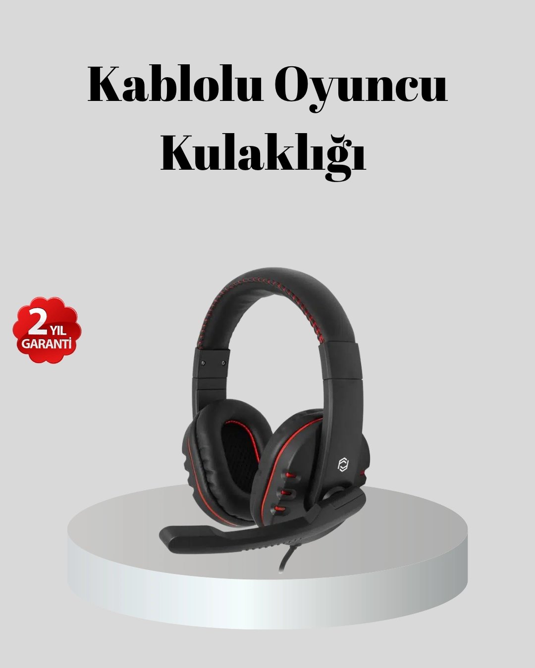 Stereo Ses Destekli Mikrofonlu  Kulaklık – Yumuşak Pedli