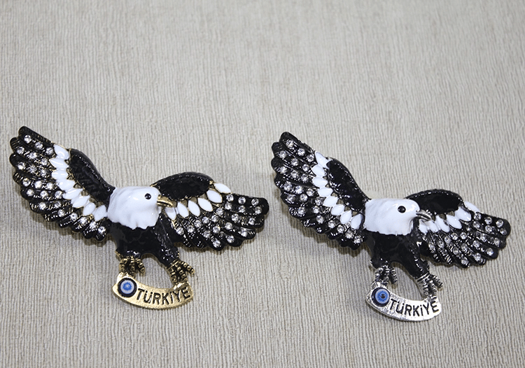 Swarovski Taşlı Kartal Figürlü Magnet