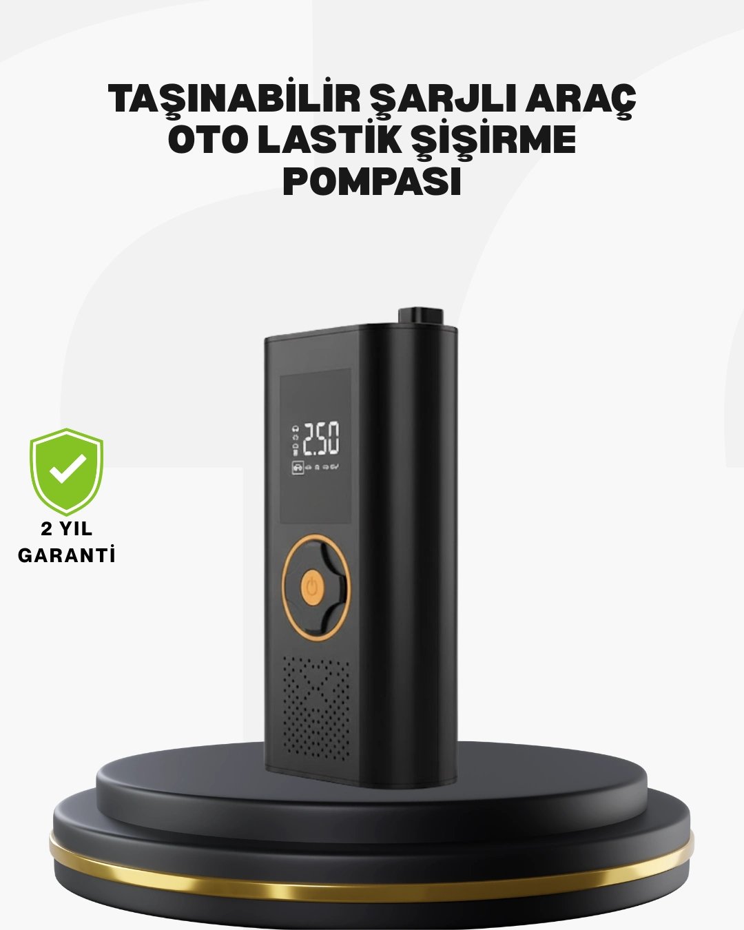 Taşınabilir Dijital Lastik Şişirme Cihazı Güvenli ve Pratik Kullanım