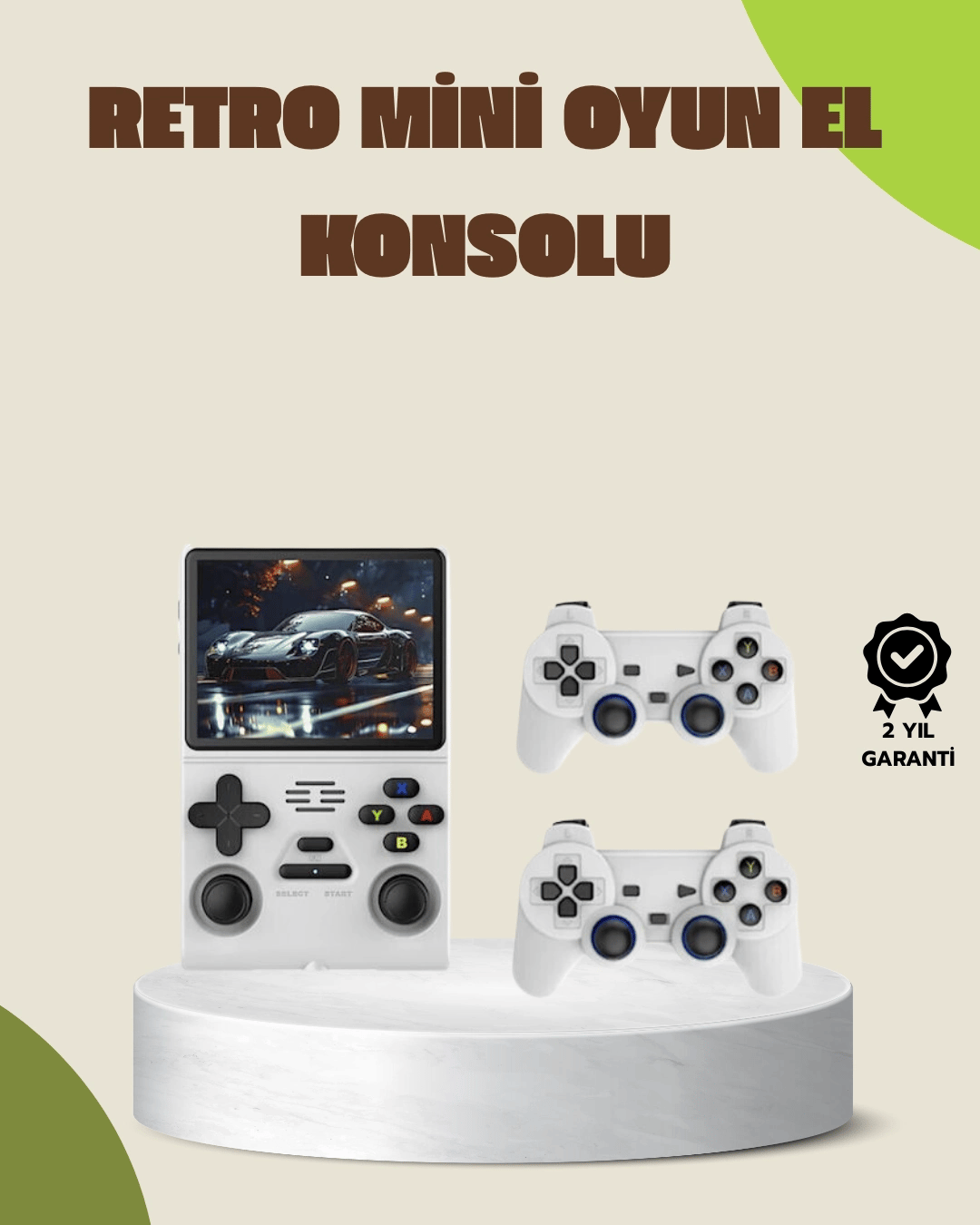 Taşınabilir El Konsolu Kablosuz Gamepadli