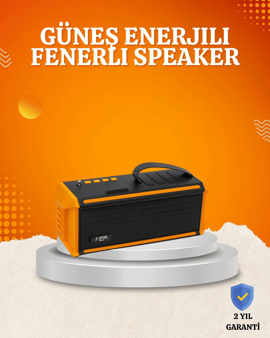 Taşınabilir J-IPOX P520 1200 mAh Bluetooth Hoparlör Mikrofonlu