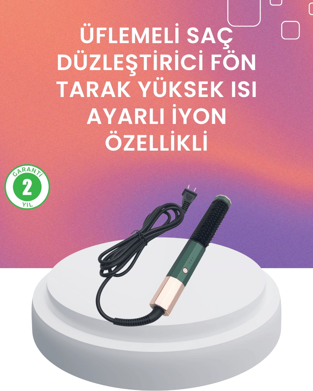 Termal Koruma Sistemli Çok Fonksiyonlu Saç Şekillendirme Cihazı