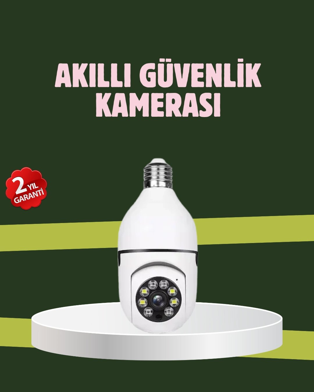 Yüksek Çözünürlüklü Kablosuz Akıllı Güvenlik Kamerası