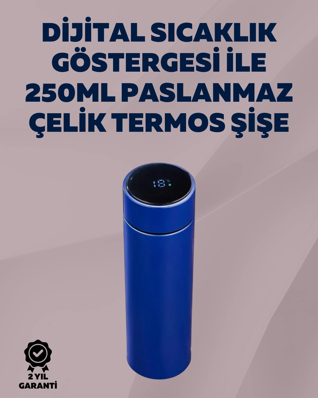 Yüksek Isı Korumasına Sahip Taşınabilir Çelik Termos