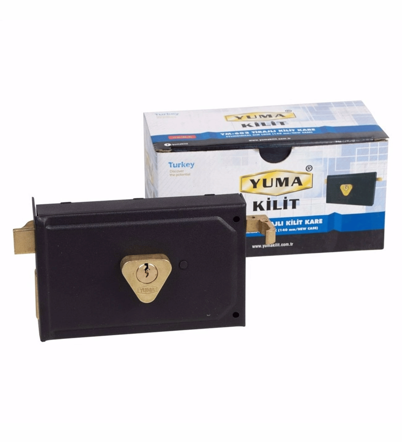 YUMA 14 CM TRAJLI KİLİT KARE YM-602