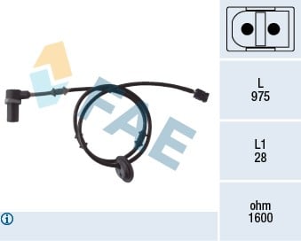 ABS SENSORU ARKA SOL MERCEDES E-CLASS W210 S210