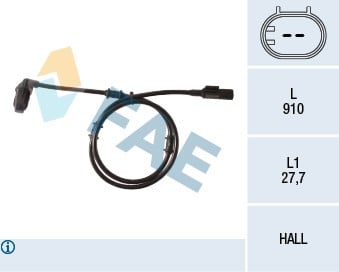 ABS SENSORU ON SOL ML-CLASS W163 99>05