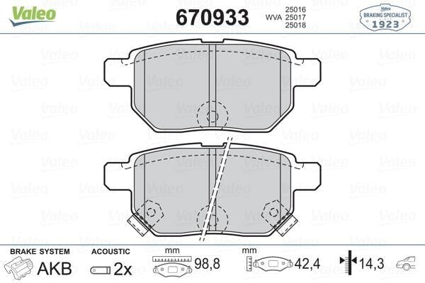 ARKA BALATA AURIS-COROLLA 1.4-1.6 VVTI 07-10 1.4D-4D-1.6 13 > YARIS 1.0 VVTİ 06 > 1.8 VVTİ 07 >