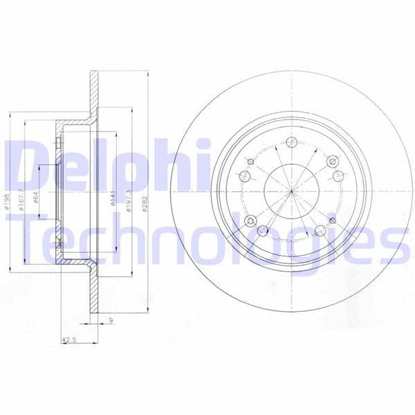 ARKA FREN DİSKİ DOLU TİP HONDA ACCORD 2.0L R20A3 CU1 kasa 08-15 282 çap x 5 bijon - Takım disk fiyatıdır